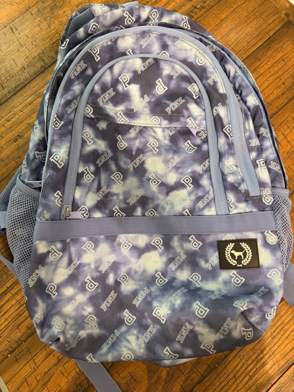 Victoria’s Secret blue tie dye backpack